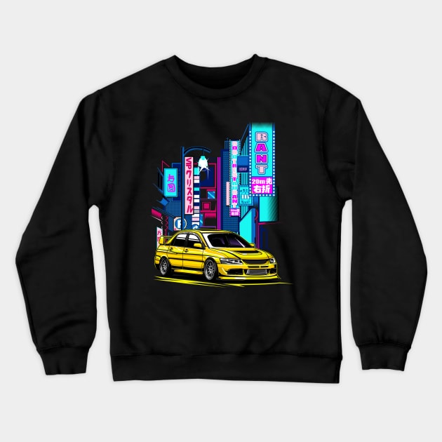 Mitsubishi Lancer Evolution Crewneck Sweatshirt by JDMAPEX